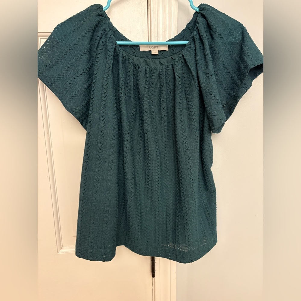 LOFT Dark Teal Blouse